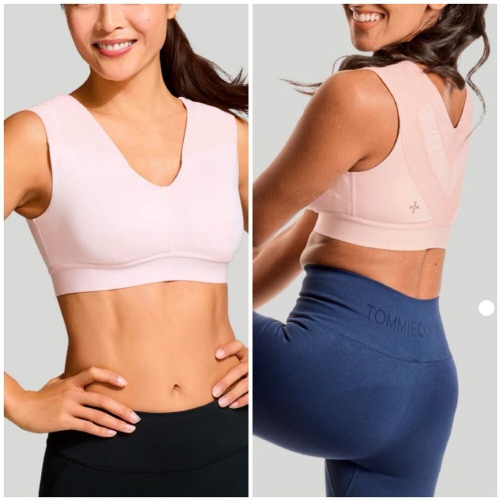 Tommie Copper 2XL Athletic Sports Bra Plus Size Full Coverage Blush